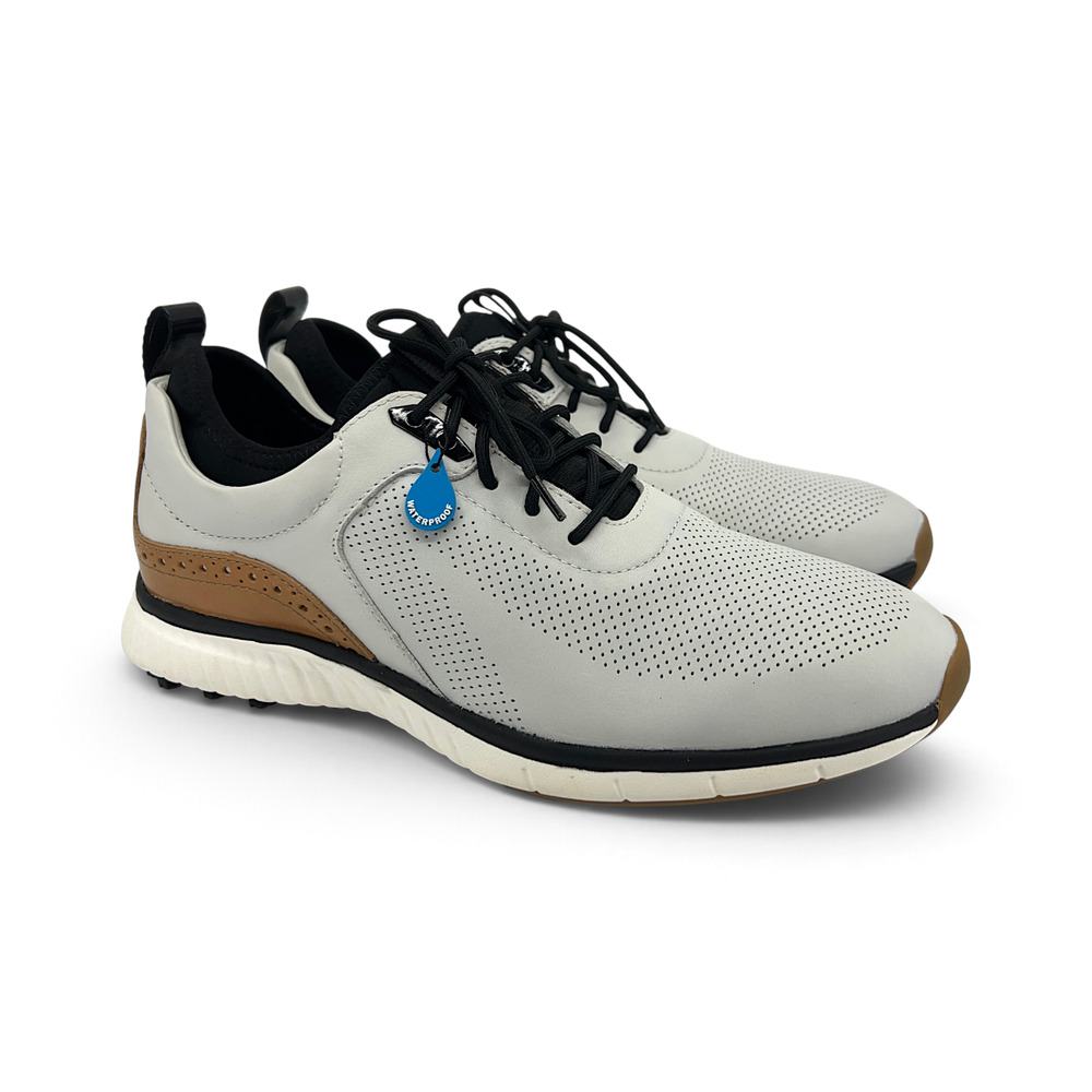 Johnston & Murphy XC4 H1-Luxe Hybrid Golf Shoes Men's 8.5 M White Waterproof